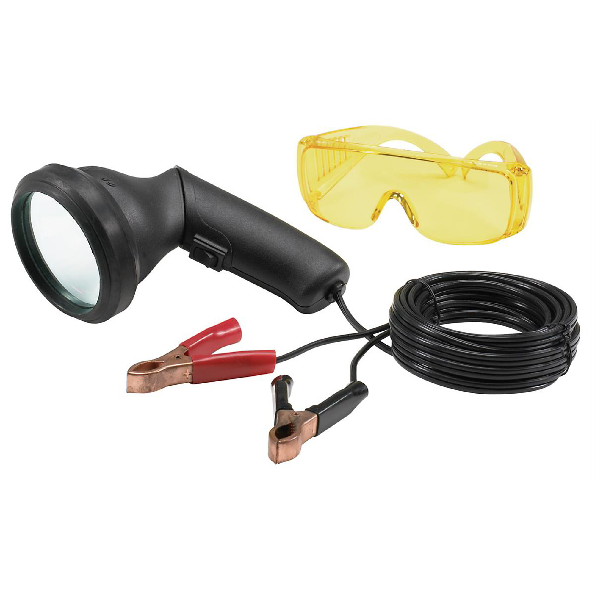UView Mega-Lite UV Leak Detection Kit — 100 Watts, 12V, UV Enhancing Glasses, Model# UVU415001